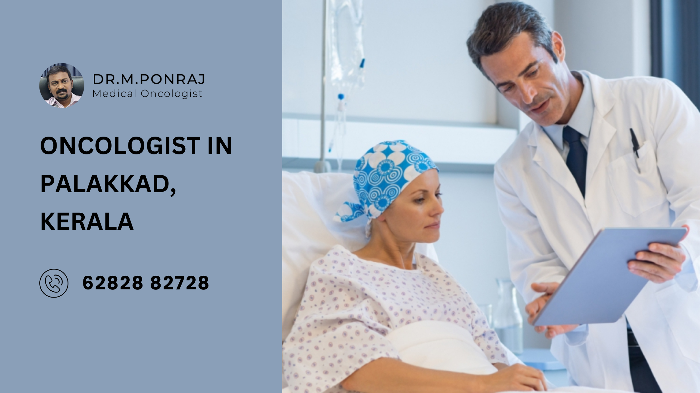 Meet Dr. M. Ponraj, a leading oncologist in Palakkad, Kerala, dedicated to providing compassionate and advanced cancer treatment.