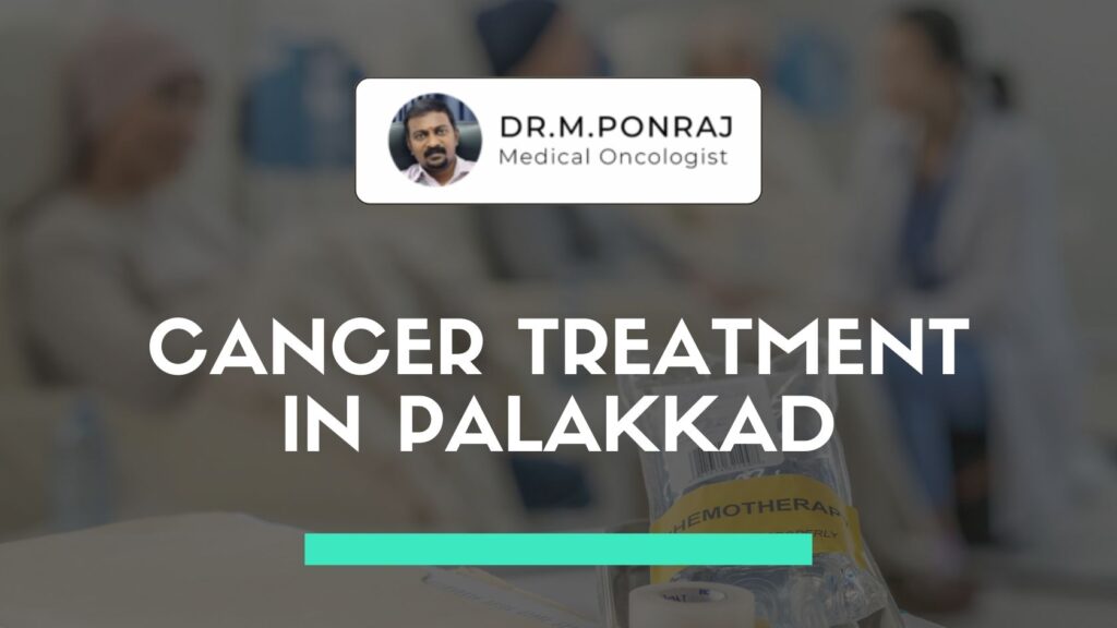 Dr. M. Ponraj consulting a patient at the Oncology Department of Thangam Hospitals of PMRC in Palakkad, Kerala.